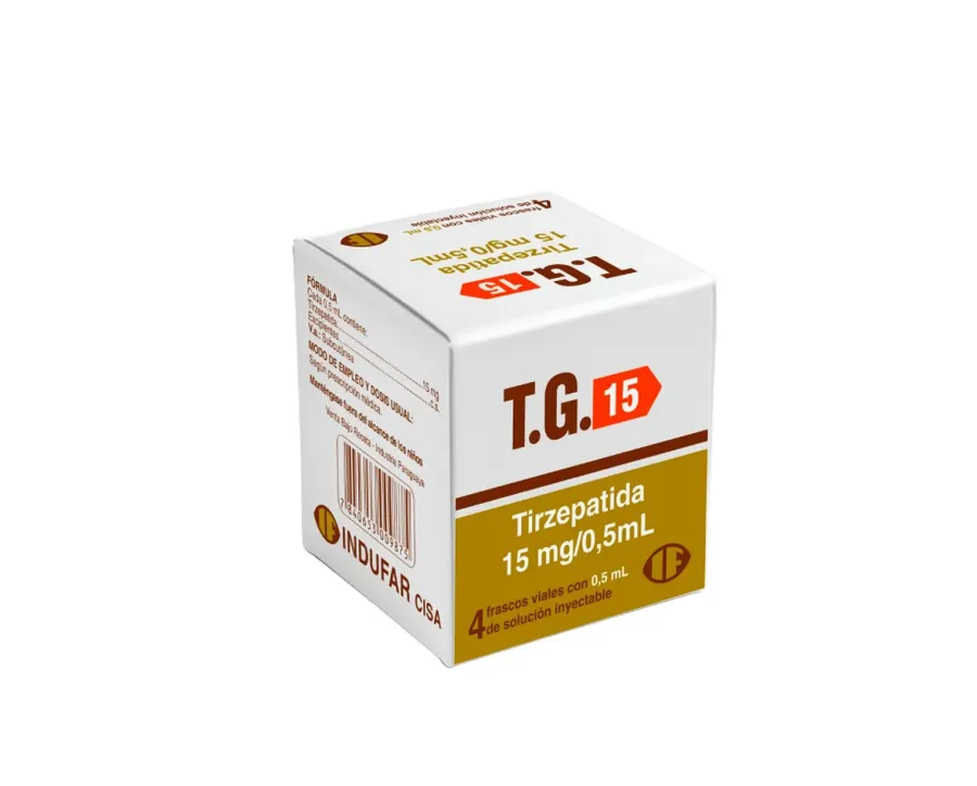 T.G. 15 mg 4 ampolas Tirzepatida